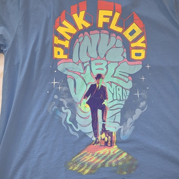 BNWT UNISEX Pink Floyd Invisible Man Distressed Oversized TShirt - Picture 2 of 5